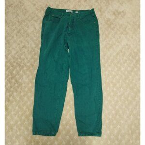 Vintage Venezia Jeans Womens Size 18 x 29 Inseam Teal Green High Rise Mom Fit US